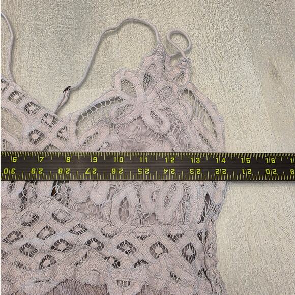 Free People FP One Maxi Slip Dress SZ Medium Light Lilac Boho Fairy - Picture 8 of 9